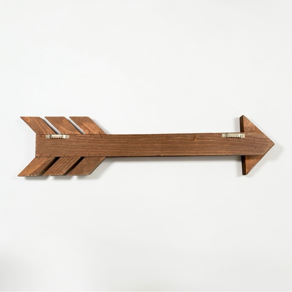 Rustic Solid Wood Arrow Hanging Wall Decor EUC Farmhouse Country Cottage Cabin - Picture 6 of 7